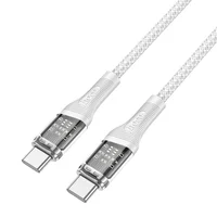 Дата кабель Hoco U111 Discovery Edition Type-C to Type-C 60W (1.2m) Grey