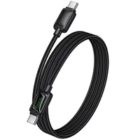 Дата кабель Hoco U146 Mundo Type-C to Type-C 60W (1.2m) Black