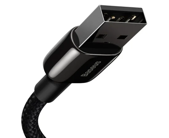 Дата кабель Baseus Tungsten Gold USB to Lightning Cable 2.4A (1m) (CALWJ-0) Black