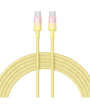 Дата кабель Baseus Discolor Series Fast Charging Type-C to Type-C 100W (1m) (P10374902) Custard Yellow