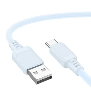 Дата кабель Borofone BX115 Lotto USB для Type-C 3A (1m) Blue