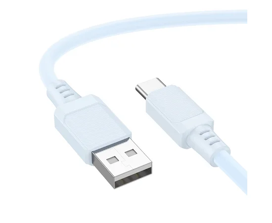 Дата кабель Borofone BX115 Lotto USB to Type-C 3A (1m) Blue