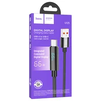 Дата кабель Hoco U125 Benefit 5A USB to Type-C (1.2m) Black