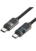 Дата кабель Hoco U137 Line with display Type-C to Type-C 60W (1.2m) Black