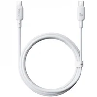 Дата кабель Baseus Silky Series OS Fast Charging Type-C to Type-C 100W (2m) (P10377704) Moon White