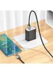 Дата кабель Hoco U123 Regent colorful 3A USB to Type-C (1.2m) Black