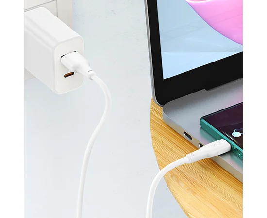 Дата кабель Hoco X93 Force USB to Type-C 27W (1m) White