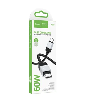 Дата кабель Hoco X110 Honorific USB to Type-C 3A (1m) Black
