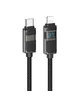 Дата кабель Hoco U137 Line with display Type-C to Lightning 27W (1.2m) Black
