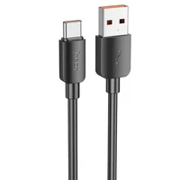 Дата кабель Hoco X96 Hyper USB to Type-C 100W (0.25m) Black