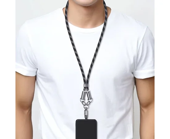 Дата кабель-шнурок Usams US-SJ745 Type-C to Type-C 60W (1.2m) Black