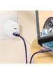 Дата кабель Hoco U125 Benefit 5A USB to Type-C (1.2m) Purple