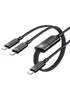 Дата кабель Acefast C5-11 USB-C to 2xUSB-C 100W (1.2m) Black