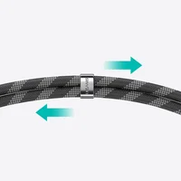 Дата кабель-шнурок Usams US-SJ745 Type-C to Type-C 60W (1.2m) Black