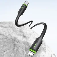 Дата кабель Usams US-SJ735 Bicolor Charging YR Ser. Type-C to Lightning 30W (1m) Black