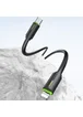 Дата кабель Usams US-SJ735 Bicolor Charging YR Ser. Type-C to Lightning 30W (1m) Black