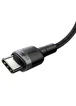 Дата кабель Baseus Cafule Type-C to Type-C PD2.0 100W (2m) (CATKLF-AL) Gray / Black