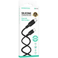 Дата кабель Borofone BX113 Lenny Type-C to Type-C 60W (2m) Black
