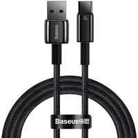 Дата кабель Baseus Tungsten Gold USB для Type-C Cable 100W (1m) (CAWJ00000) Black