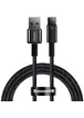Дата кабель Baseus Tungsten Gold USB to Type-C Cable 100W (1m) (CAWJ00000) Black