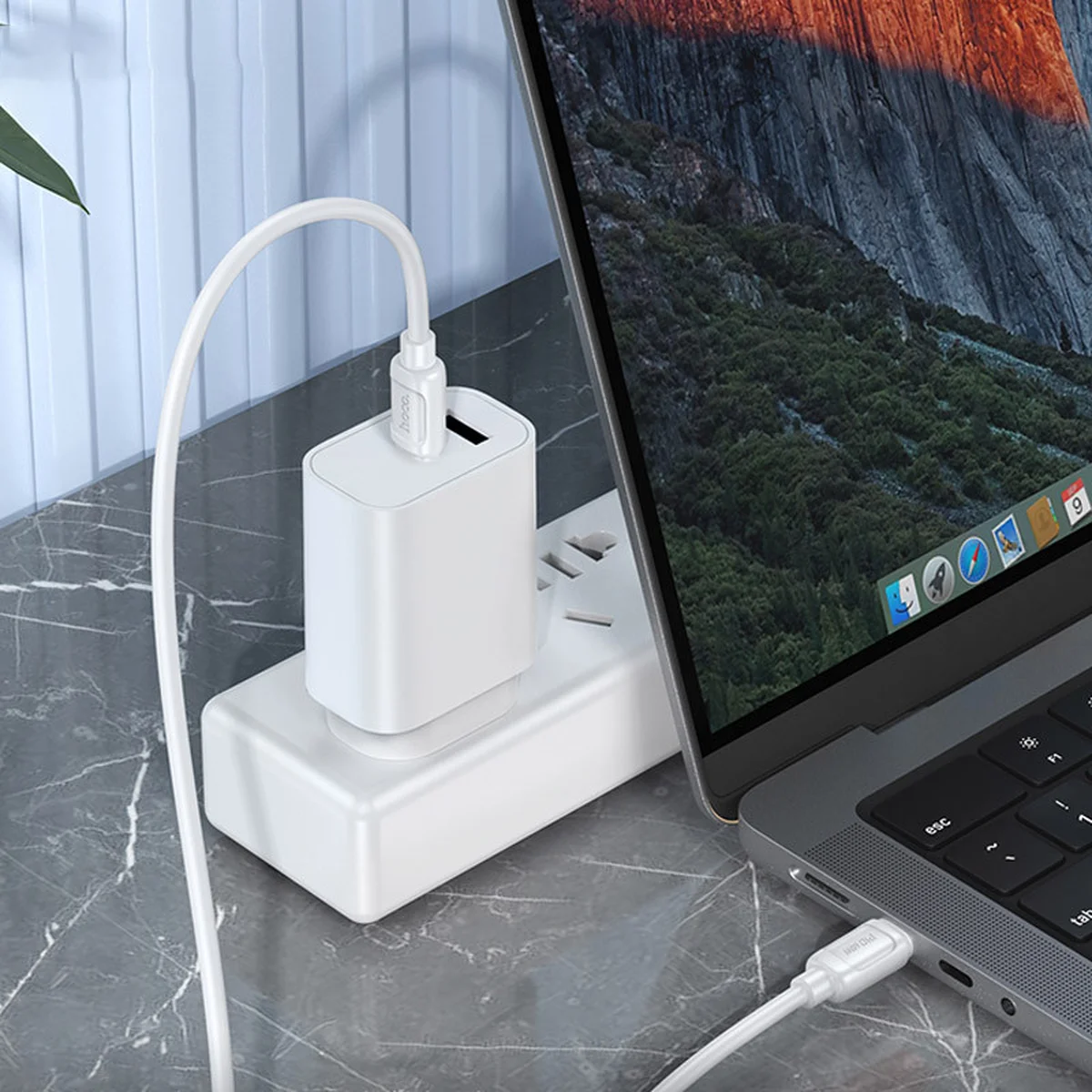 Дата кабель Hoco X115 Surpass Type-C to Type-C 60W (1m) White