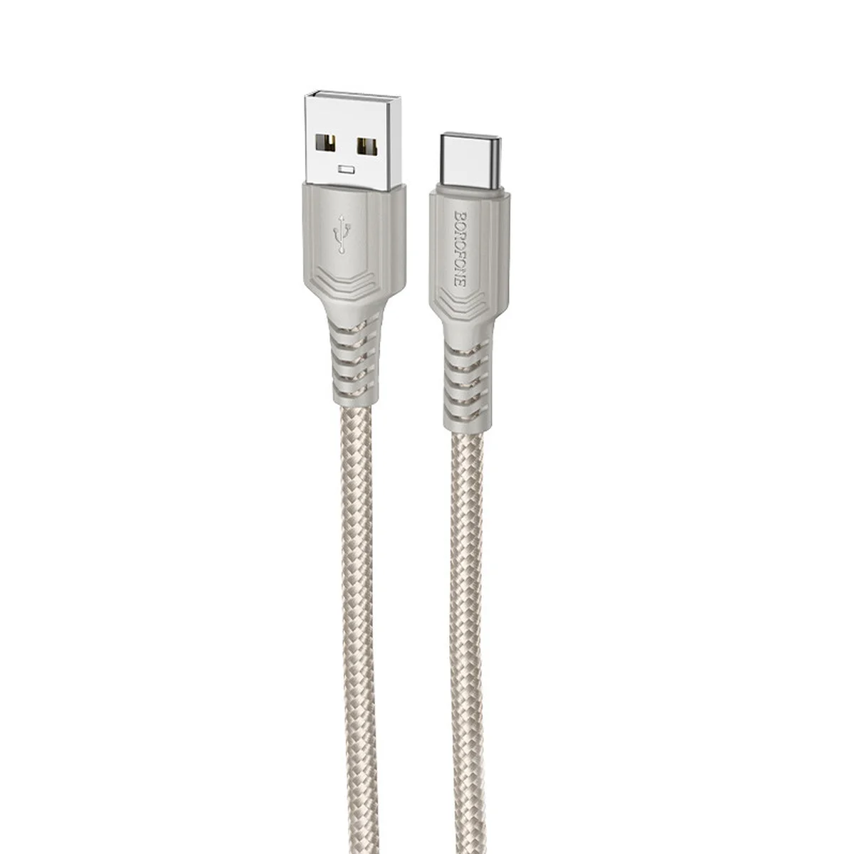 Дата кабель Borofone BX116 Certain USB для Type-C 3A (1m) Gray