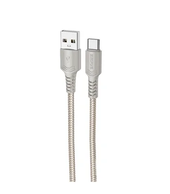 Дата кабель Borofone BX116 Certain USB to Type-C 3A (1m) Gray