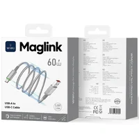 Дата кабель WIWU C082 Maglink USB to Type-C 60W (1m) Grey