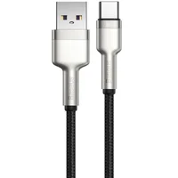Дата кабель Baseus Cafule Metal Data USB Type-C 66W (2m) (CAKF0002) Black