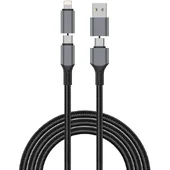 Дата кабель WIWU C077 Cyberlink Type-C to Lightning 27W (1m) Silver