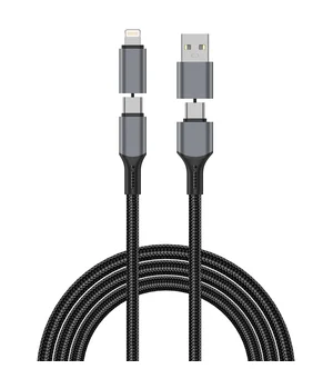 Дата кабель WIWU C077 Cyberlink Type-C to Lightning 27W (1m) Silver