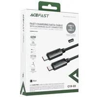 Дата кабель Acefast C19-03 Type-C to Type-C 60W (1.2m) Black
