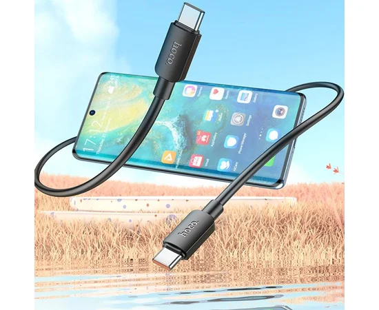 Дата кабель Hoco X96 Hyper Type-C to Type-C 100W (1m) Black