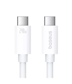 Дата кабель Baseus Superior 2 USB4 Full-Function Type-C to Type-C 240W (1.8m) (P10365200211-05) Moon White