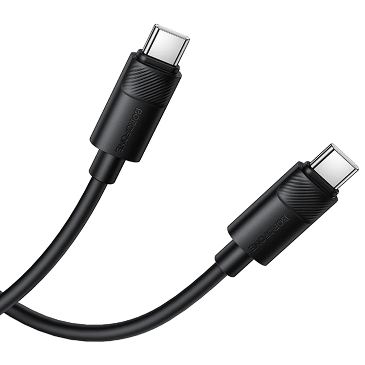 Дата кабель Borofone BX123 Leya Type-C to Type-C 60W (1m) Black