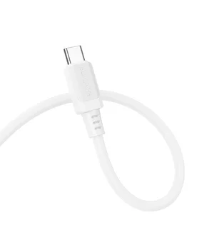 Дата кабель Borofone BX115 Lotto USB to Type-C 3A (1m) White