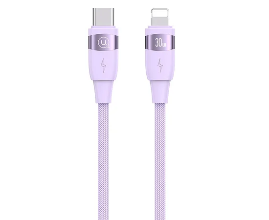 Дата кабель Usams US-SJ635 U85 Type-C to Lightning 30W (2m) Purple