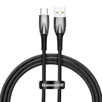 Дата кабель Baseus Glimmer Series Fast Charging Data Cable USB для Type-C 100W 2m (CADH00050) Black