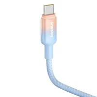 Дата кабель Baseus Discolor Series Fast Charging Type-C to Type-C 100W (1m) (P10374902) Galaxy Blue