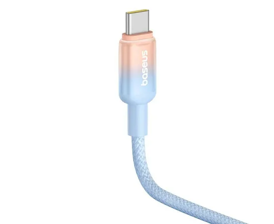 Дата кабель Baseus Discolor Series Fast Charging Type-C to Type-C 100W (1m) (P10374902) Galaxy Blue