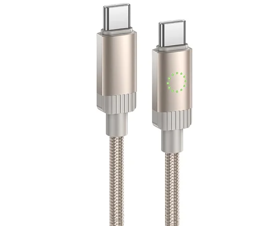 Дата кабель Hoco X117 Star Type-C to Type-C 60W (1m) Gold