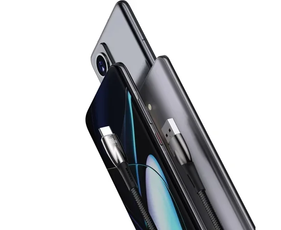 Дата кабель Baseus Glimmer Series Fast Charging Data Cable USB to Type-C 100W 2m (CADH00050) Black