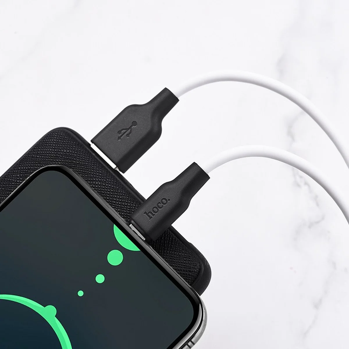 Дата кабель Hoco X21 Plus Silicone Type-C Cable (2m) Черный / Белый