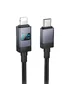 Дата кабель Hoco X118 Generic with display Type-C to Lightning 27W (1m) Black