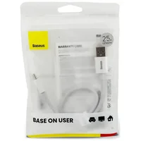 Дата кабель Baseus Superior Series Fast Charging USB to Type-C 100W (0.25m) (P10320102) Moon White