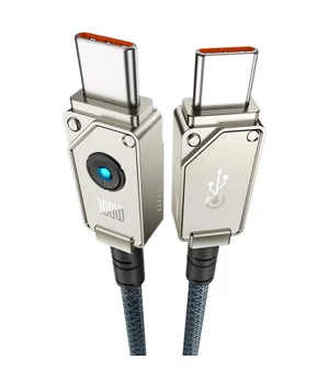 Дата кабель Baseus Unbreakable Series Fast Charging Type-C to Type-C 100W 1m (P10355800111-0) Stellar White