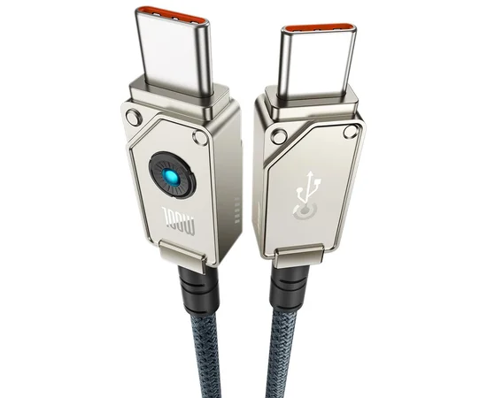 Дата кабель Baseus Unbreakable Series Fast Charging Type-C to Type-C 100W 1m (P10355800111-0) Stellar White