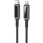 Дата кабель WIWU C080 Warriors Type-C to Lightning 27W (1m) Black
