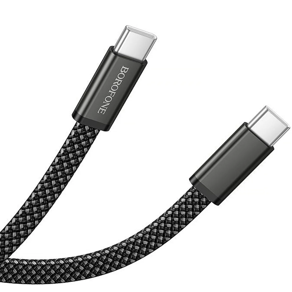 Дата кабель Borofone BX124 Peace Type-C to Type-C 60W (1m) Black