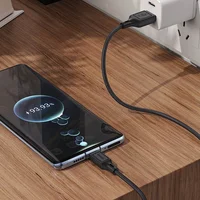 Дата кабель Hoco X90 Cool silicone USB to Type-C (1m) Black